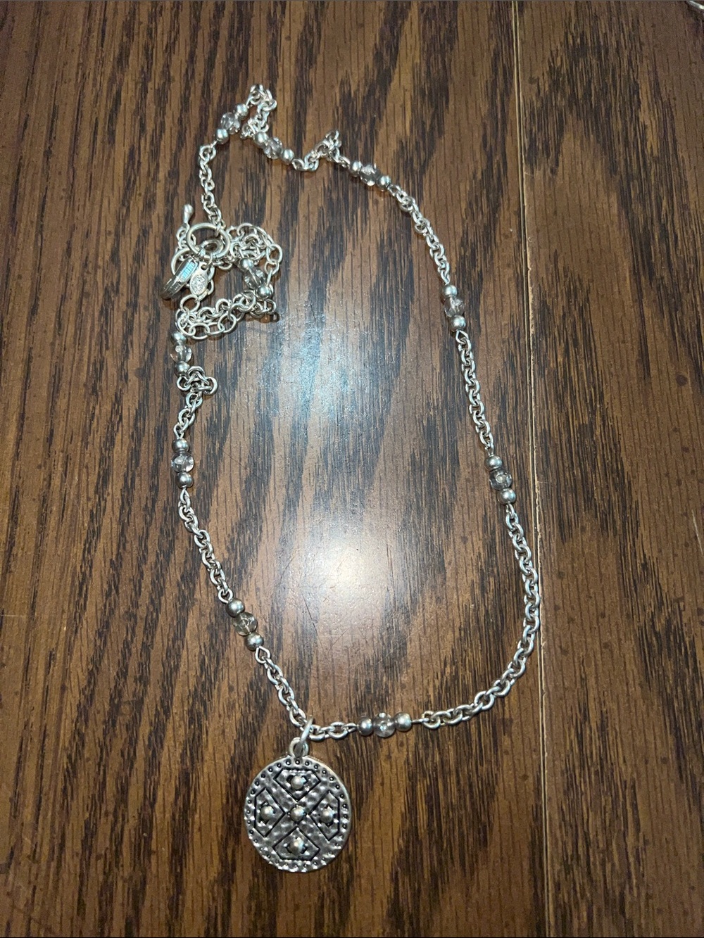 Premier Designs Silver-Tone Multi-Layered Coin Necklace - Picture 3 of 5